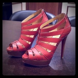 Christian Louboutin cage ankle booties